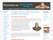 Tablet Screenshot of peyronies.us
